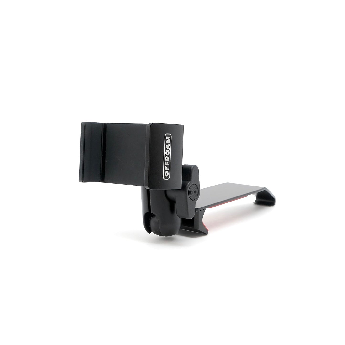 Image of Offroam Phone Mount for Ford Transit 2020-2025. This premium phone mount installs easily without drilling or glue. Spring loaded Universal holder for use with any phone. Perfect placement without blocking screens, driver view, or air flow. Fully adjustable positioning.