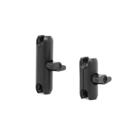 Image of Offroam Regular and Medium size Articulating Arms. Offroam premium all metal phone mounts install easily without drilling or glue. Perfect placement without blocking screens, driver view, or air flow.