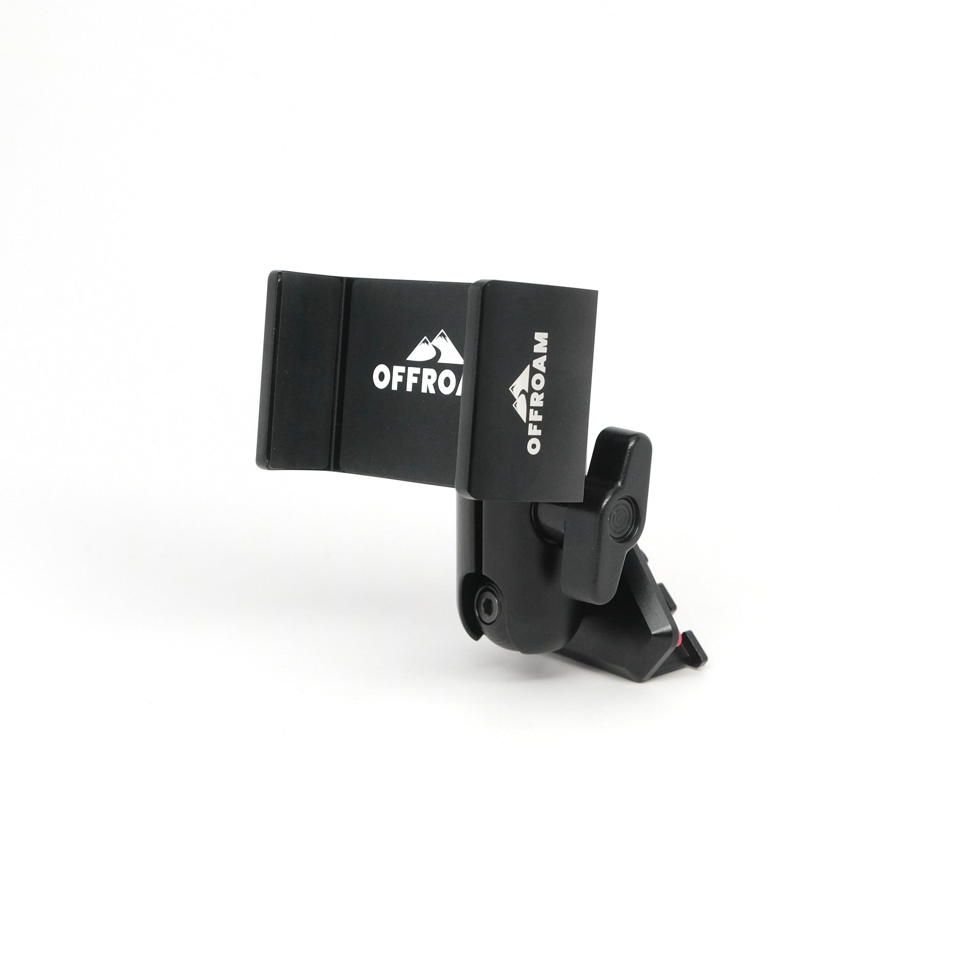 Image of Offroam Phone Mount for Toyota Tacoma 2005-2011. This premium phone mount installs easily without drilling or glue. Spring loaded Universal holder for use with any phone. Perfect placement without blocking screens, driver view, or air flow. Fully adjustable positioning.