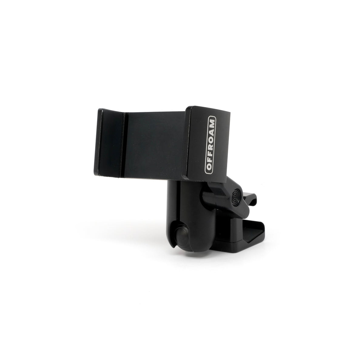 Image of Offroam Phone Mount for Toyota Highlander 2020-2026. This premium phone mount installs easily without drilling or glue. Spring loaded Universal holder for use with any phone. Perfect placement without blocking screens, driver view, or air flow. Fully adjustable positioning.