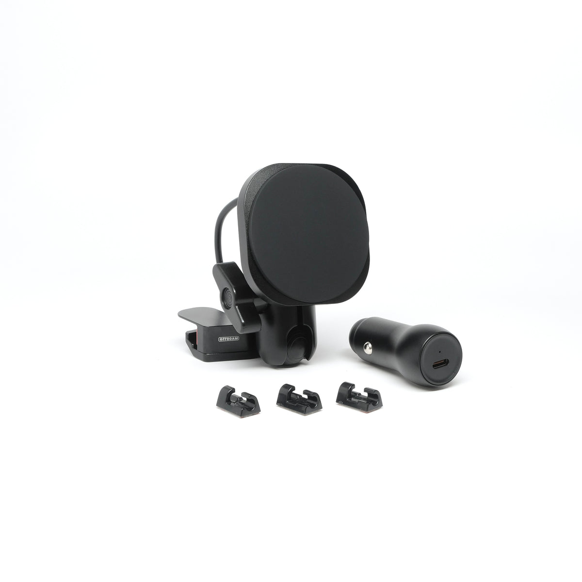 Image of Offroam MagSafe-compatible Phone Mount for Subaru Outback | Legacy 2020-2025. This premium phone mount installs easily without drilling or glue. High force magnets hold phone on any trail, road, or track. Perfect placement without blocking screens, driver view, or air flow. Fully adjustable positioning.