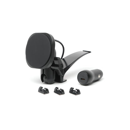 Image of Offroam MagSafe-compatible Phone Mount for Toyota Highlander 2014-2019. This premium phone mount installs easily without drilling or glue. High force magnets hold phone on any trail, road, or track. Perfect placement without blocking screens, driver view, or air flow. Fully adjustable positioning.