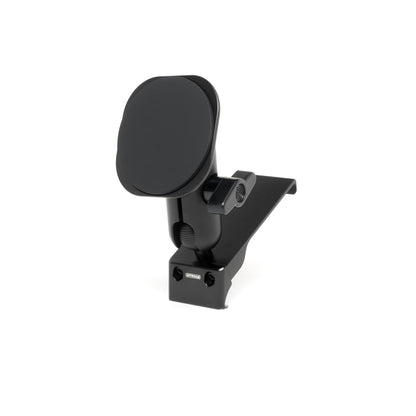 Image of Offroam MagSafe-compatible Phone Mount for Chevrolet Silverado 2019-2026 | Silverado HD 2020-2026 & GMC Sierra 1500 2019-2026 | Sierra HD 2020-2026 with 7-in.|8-in. display. This premium phone mount installs easily without drilling or glue. High force magnets hold phone on any trail, road, or track. Perfect placement without blocking screens, driver view, or air flow. Fully adjustable positioning.