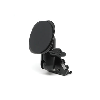 Image of Offroam MagSafe-compatible Phone Mount for Toyota Tacoma 2012-2015. This premium phone mount installs easily without drilling or glue. High force magnets hold phone on any trail, road, or track. Perfect placement without blocking screens, driver view, or air flow. Fully adjustable positioning.