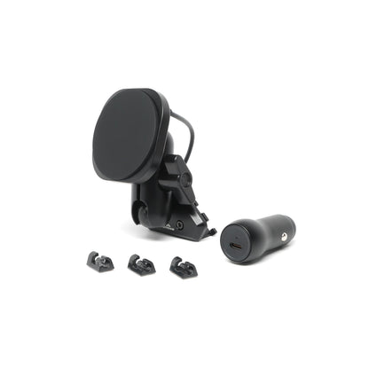 Image of Offroam MagSafe-compatible Phone Mount for Toyota Tacoma 2012-2015. This premium phone mount installs easily without drilling or glue. High force magnets hold phone on any trail, road, or track. Perfect placement without blocking screens, driver view, or air flow. Fully adjustable positioning.
