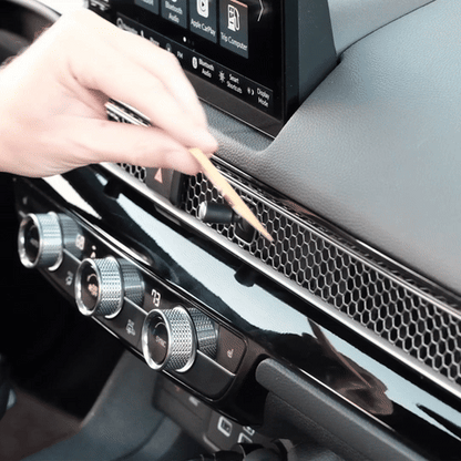 Image of Offroam MagSafe-compatible Phone Mount installation for Honda Civic 2022-2026 | CR-V 2023-2026. This premium phone mount installs easily without drilling or glue. High force magnets hold phone on any trail, road, or track. Perfect placement without blocking screens, driver view, or air flow. Fully adjustable positioning.