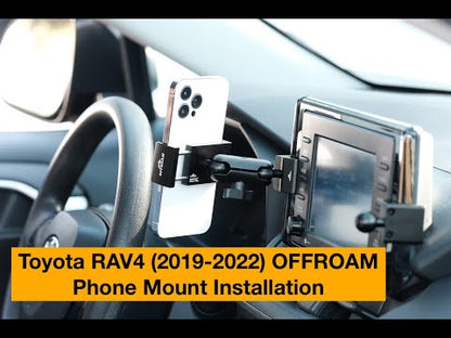 Toyota RAV4 (2019-2024) with 7-in. or 8-in. Toyota Audio Multimedia Phone Mount